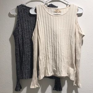 Hollister Cold Shoulder Sweater Set